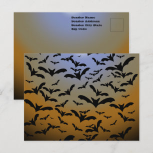 Ich bin ganz verrückt nach schwarzen Fledermäusen  Postkarte