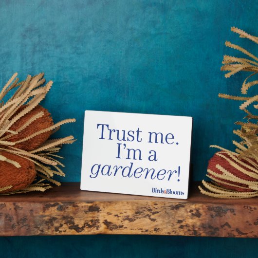 Ich bin Gärtner Fotoplatte (Seite)