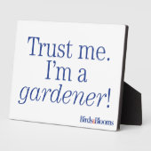 Ich bin Gärtner Fotoplatte (Seite)