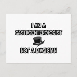 Ich bin Gastroenterologe ... Nicht ein Magier Postkarte