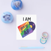 Ich bin Gay AF Funny LGBT Pride Monat Flyer (Einzeln)
