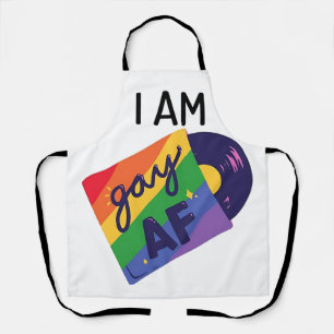 Ich bin Gay AF Funny LGBT Pride Monat Schürze
