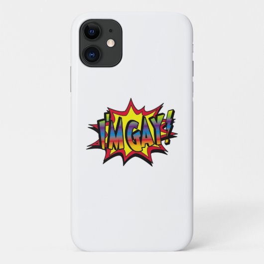 Ich bin Gay Burst Case-Mate iPhone Hülle (Rückseite)