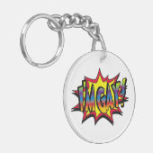 Ich bin Gay Burst Schlüsselanhänger (Vorderseite links)