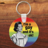 Ich bin GAY - Schlüsselanhänger (Vorderseite)