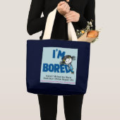 Ich bin GEBOHRTE riesige Tasche (Vorderseite (Produkt))