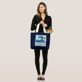 Ich bin GEBOHRTE riesige Tasche (Vorderseite (Model))