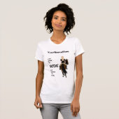 Ich bin geboren zu reiten, aber gezwungen, lustige T-Shirt (Vorne ganz)