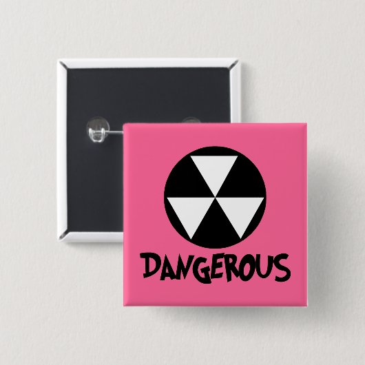 Ich bin gefährlich button (Vorne & Hinten)