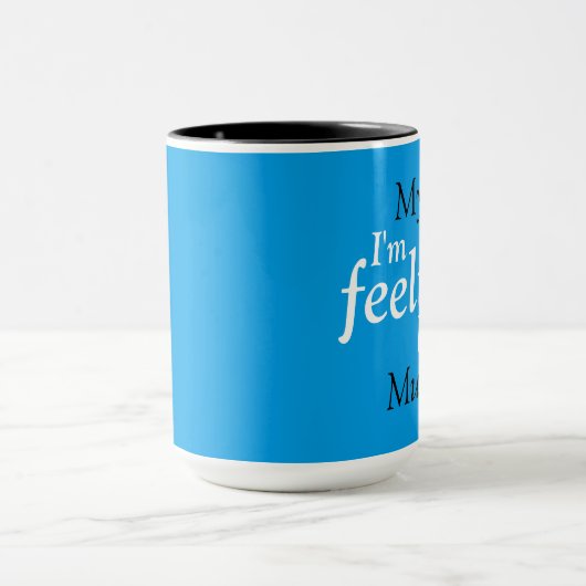 Ich bin Gefühl Blue Tasse (Zentrum)