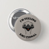 Ich bin Gefühl Emu-Tional Button (Vorne & Hinten)