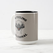Ich bin Gefühl Emu-Tional Zweifarbige Tasse (Vorderseite Links)