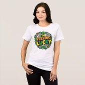 Ich bin Gefühl Lucky Tri-Blend Shirt (Vorderseite voll)