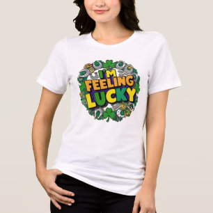 Ich bin Gefühl Lucky Tri-Blend Shirt