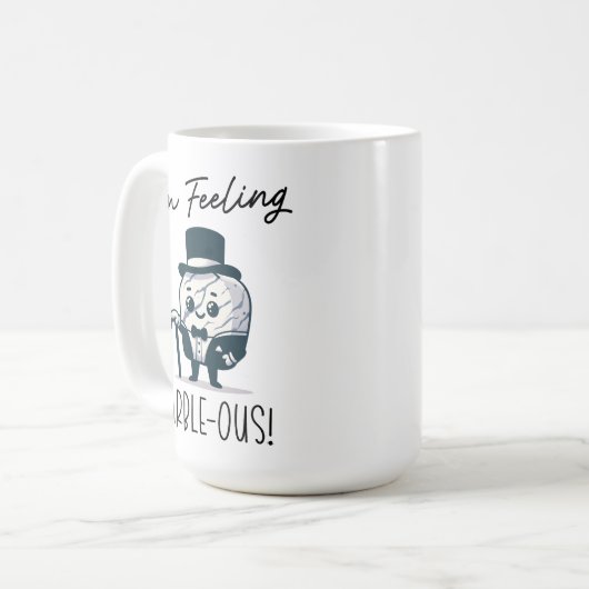 Ich bin Gefühl Marble-ous - Niedlich Geology Pun C Kaffeetasse (Vorderseite Links)