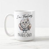 Ich bin Gefühl Marble-ous - Niedlich Geology Pun C Kaffeetasse (Links)