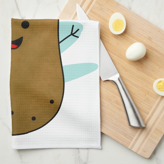 Ich bin Gefühl Spudtacular Potato Geschirrtuch (Viertel Falte)