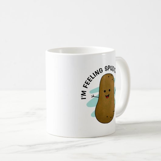 Ich bin Gefühl Spudtacular Potato Kaffeetasse (VorderseiteRechts)
