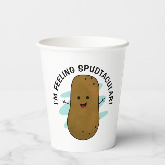 Ich bin Gefühl Spudtacular Potato Pappbecher (Rückseite)