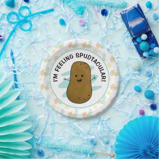 Ich bin Gefühl Spudtacular Potato Pappteller (Party)