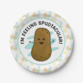 Ich bin Gefühl Spudtacular Potato Pappteller (Vorderseite)