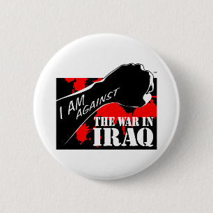 Ich bin gegen den Krieg im Irak Button