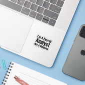 Ich bin Gehaltsabrechner und kein Magier Aufkleber (Laptop mit iPhone)