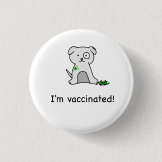 Ich bin geimpft! button