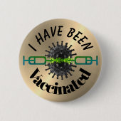 Ich bin geimpft Button Button Abzeichen (Vorderseite)