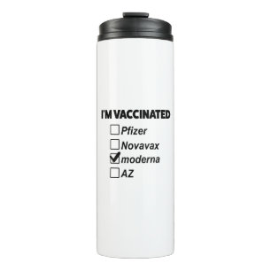 Ich bin geimpft! Covid Vaccine Thermosbecher