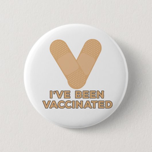 Ich bin geimpft worden button (Vorderseite)