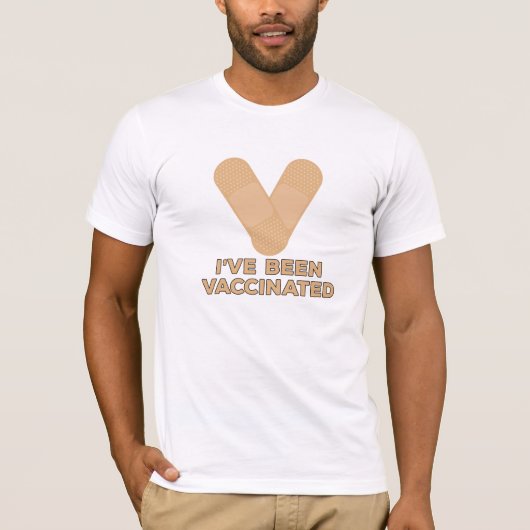 Ich bin geimpft worden T-Shirt (Vorderseite)