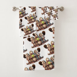 Ich bin gekitzelt, dass dieser Kitzel Lieben zum P Badhandtuch Set