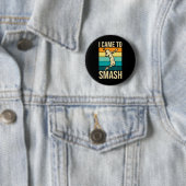Ich bin gekommen - Badminton Player Lover Birdie S Button (Beispiel)