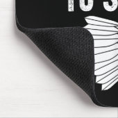 Ich bin gekommen - Birdie Funny Badminton Mousepad (Ecke)