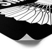 Ich bin gekommen - Birdie Funny Badminton Poster (Ecke)