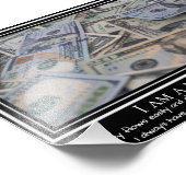 Ich bin Geld-Magnet-positiver Anführungsdruck Fotodruck (Ecke)