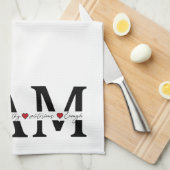 Ich bin geliebt, gewählt, würdig, viktorianisch, g geschirrtuch (Viertel Falte)