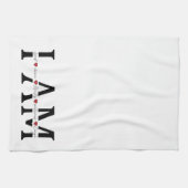 Ich bin geliebt, gewählt, würdig, viktorianisch, g geschirrtuch (Horizontal)