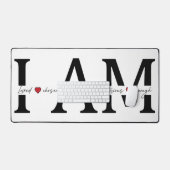 Ich bin geliebt, gewählt, würdig, viktorianisch, g schreibtischunterlage (Tastatur & Maus)