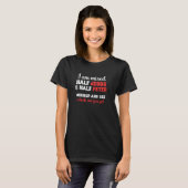 Ich bin gemischt halb Peter halb Jesus - Lustiger T-Shirt (Vorne ganz)