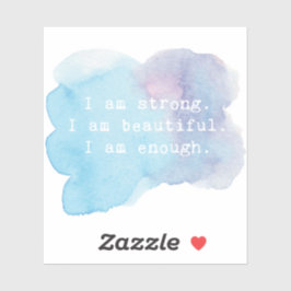 Ich bin genug aufkleber