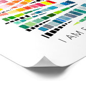 Ich bin genug Bejahung für Kinder Wasserfarbe Poster (Ecke)