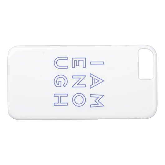 Ich bin genug Case-Mate iPhone hülle (Rückseite (Horizontal))