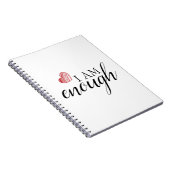 Ich bin genug einfach Inspirierend Affirmation Zit Notizblock (Rechte Seite)