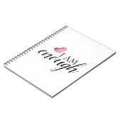 Ich bin genug einfach Inspirierend Affirmation Zit Notizblock (Linke Seite)