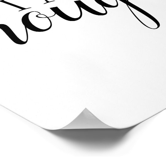 Ich bin genug einfach Inspirierend Affirmation Zit Poster (Ecke)