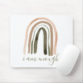 Ich bin genug Inspirierend Bekräftigung Mousepad (Mit Mouse)