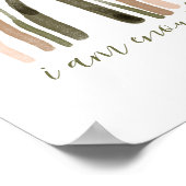 Ich bin genug Inspirierend Bekräftigung Poster (Ecke)