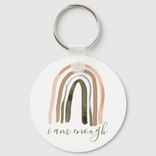 Ich bin genug Inspirierend Bekräftigung Schlüsselanhänger
